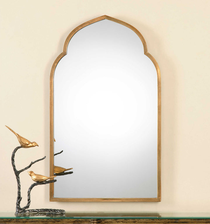American Home Furniture Uttermost Kenitra Gold Arch Mirror