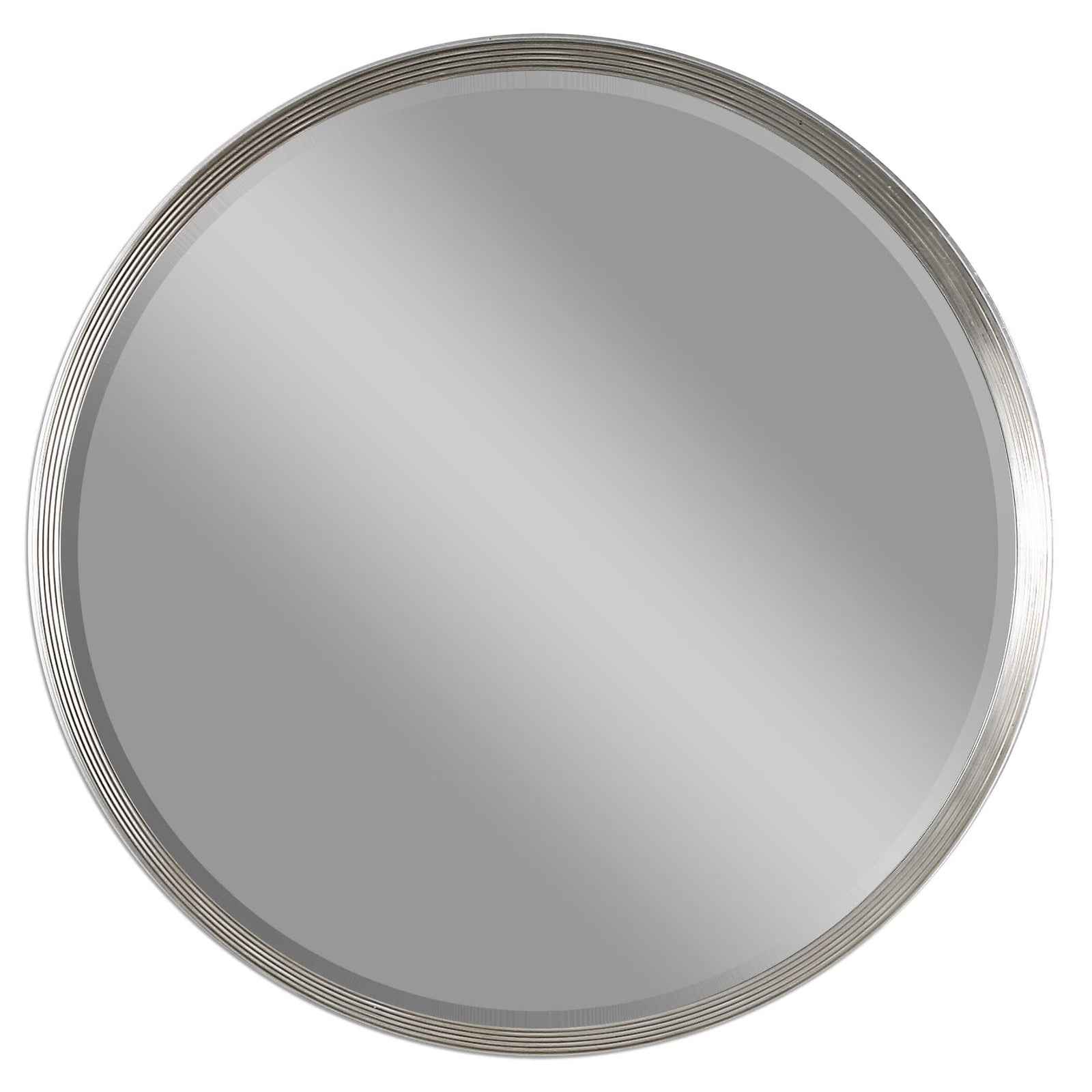 American Home Furniture Uttermost Serenza Round Silver Mirror