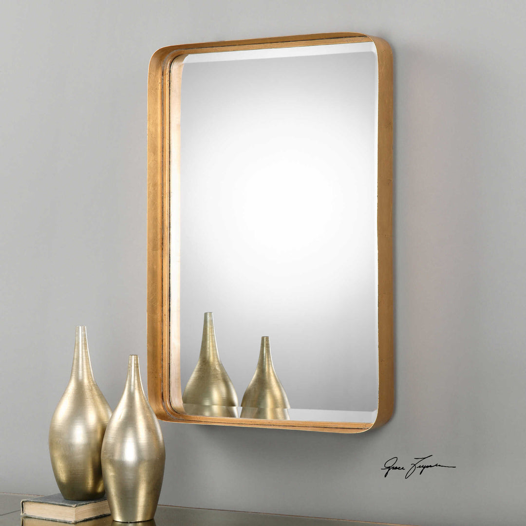 American Home Furniture Uttermost Crofton Antique Gold Mirror
