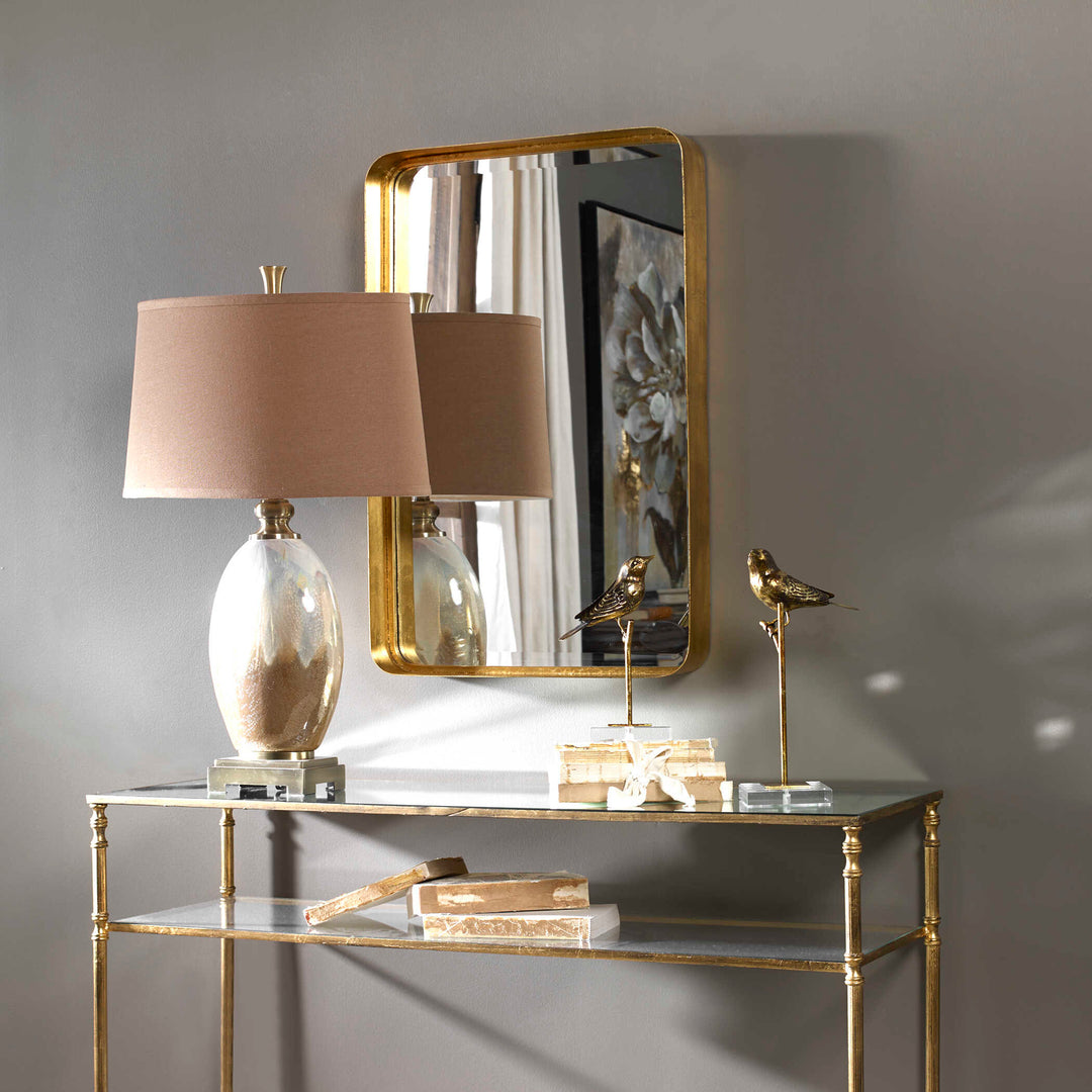 American Home Furniture Uttermost Crofton Antique Gold Mirror