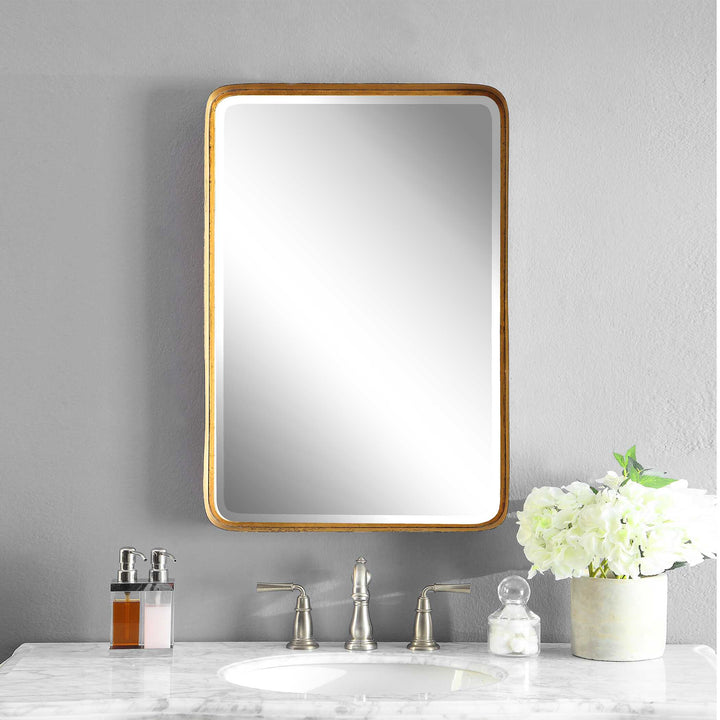 American Home Furniture Uttermost Crofton Antique Gold Mirror