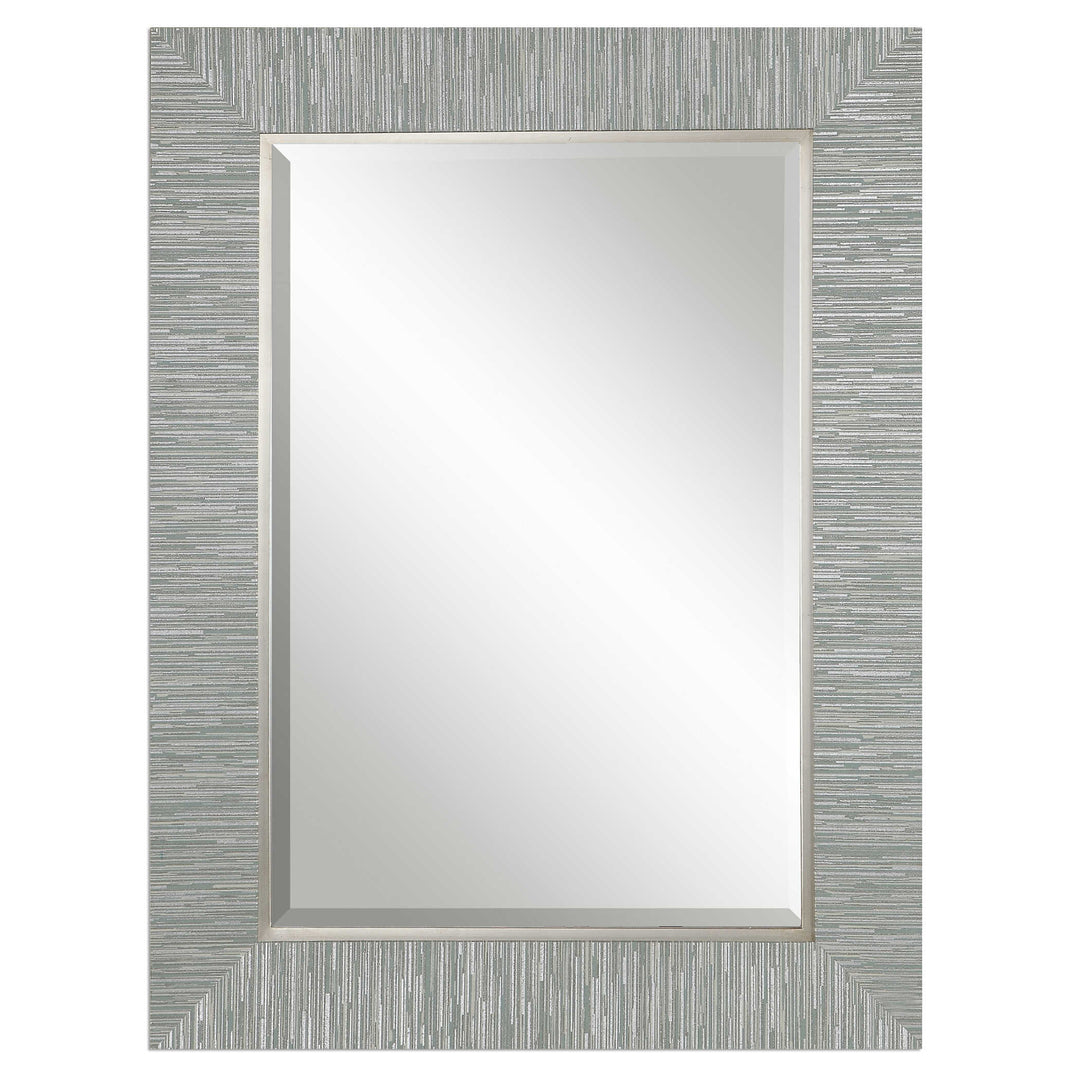 American Home Furniture Uttermost Belaya Gray Wood Mirror