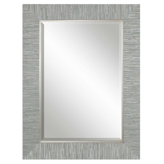 American Home Furniture Uttermost Belaya Gray Wood Mirror