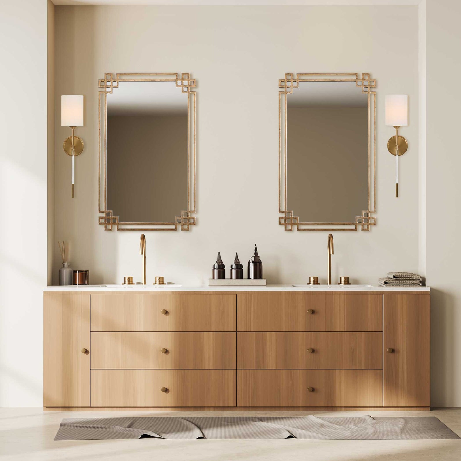 American Home Furniture Uttermost Devoll Antique Gold Mirror