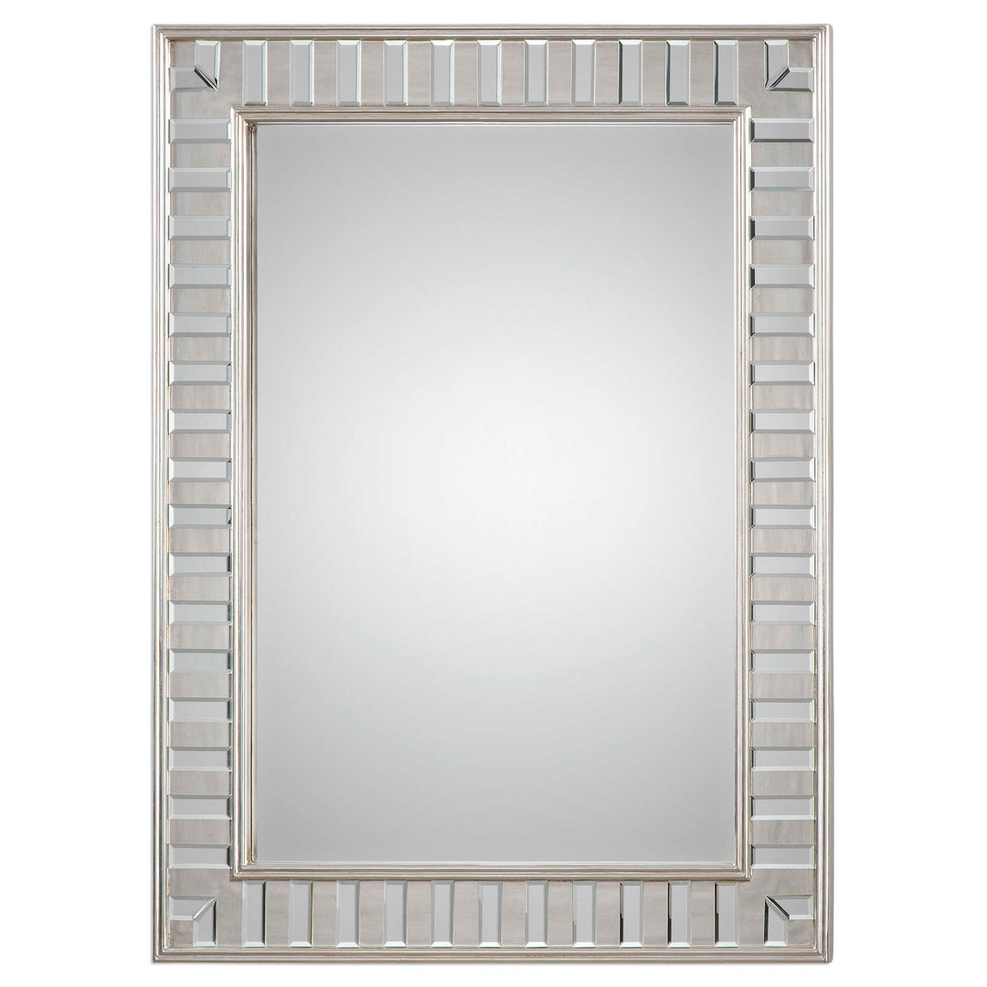 American Home Furniture Uttermost Lanester Silver Leaf Mirror