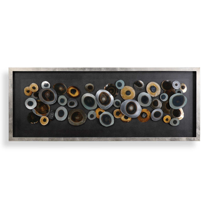 American Home Furniture Uttermost Discs Silver Shadow Box