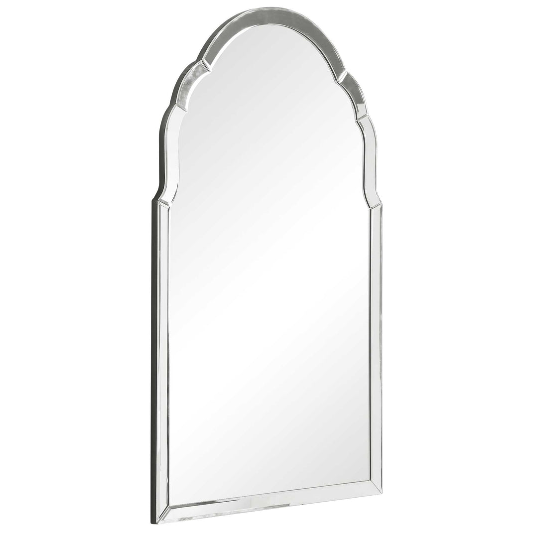 American Home Furniture Uttermost Brayden Frameless Arched Mirror