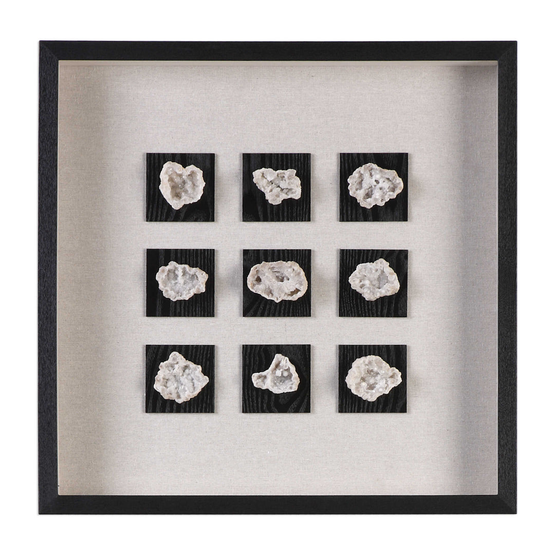 American Home Furniture Uttermost Geode Linen Shadow Box