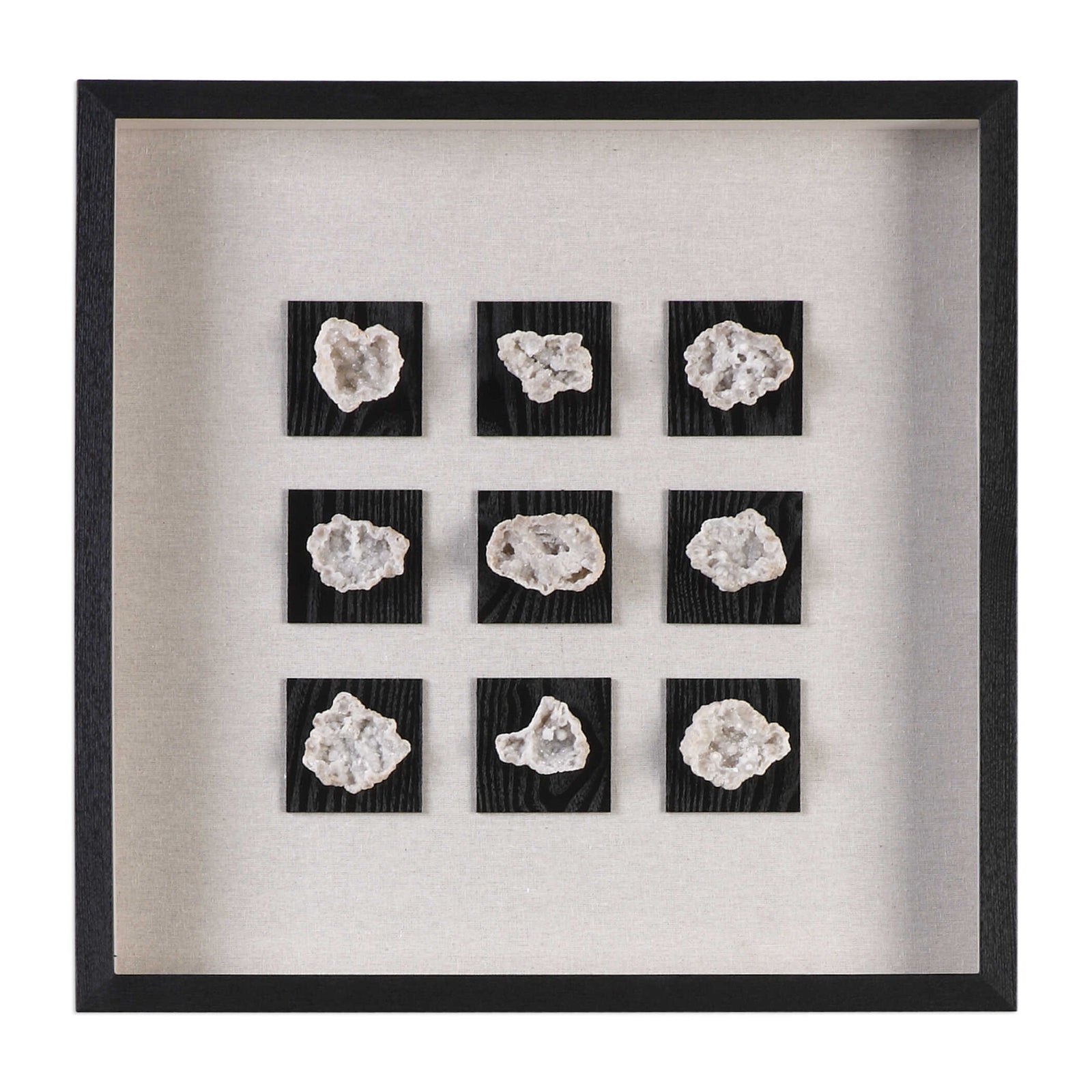 American Home Furniture Uttermost Geode Linen Shadow Box
