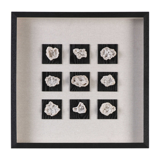 American Home Furniture Uttermost Geode Linen Shadow Box
