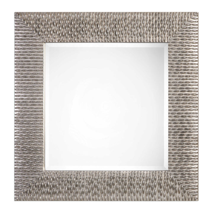 American Home Furniture Uttermost Cressida Distressed Silver Square Mirror