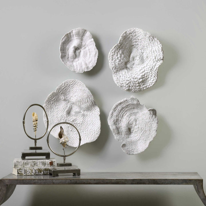 American Home Furniture Uttermost Sea Coral Wall Art Set of 4