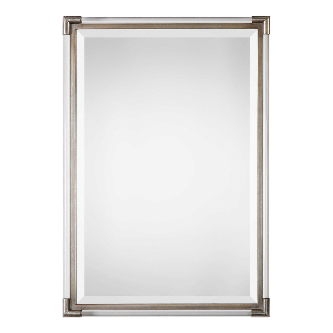 American Home Furniture Uttermost Mackai Metallic Silver Mirror