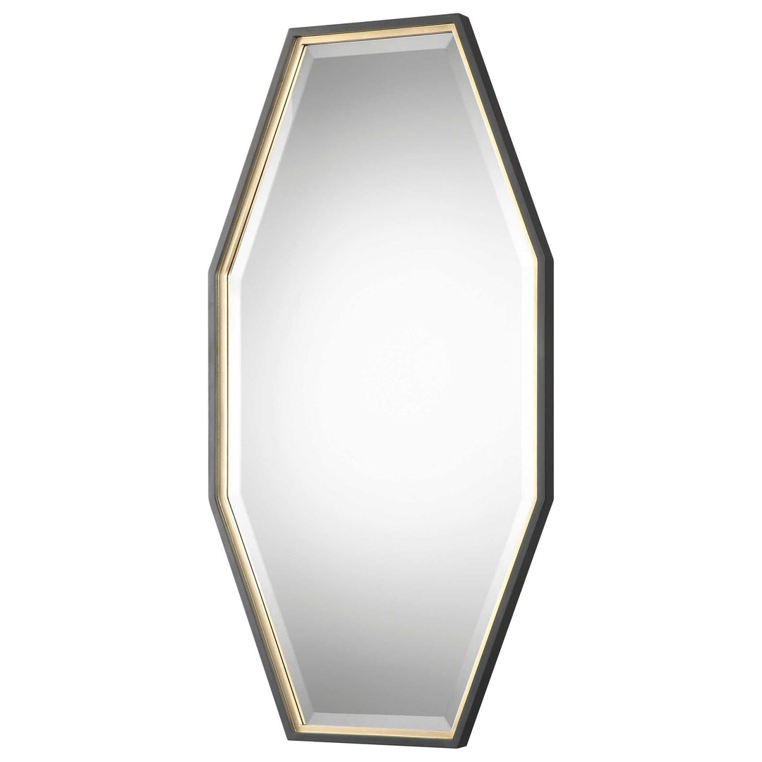 American Home Furniture Uttermost Savion Gold Octagon Mirror