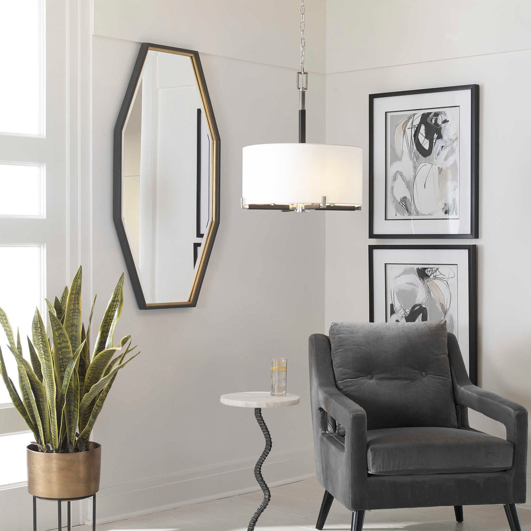 American Home Furniture Uttermost Savion Gold Octagon Mirror