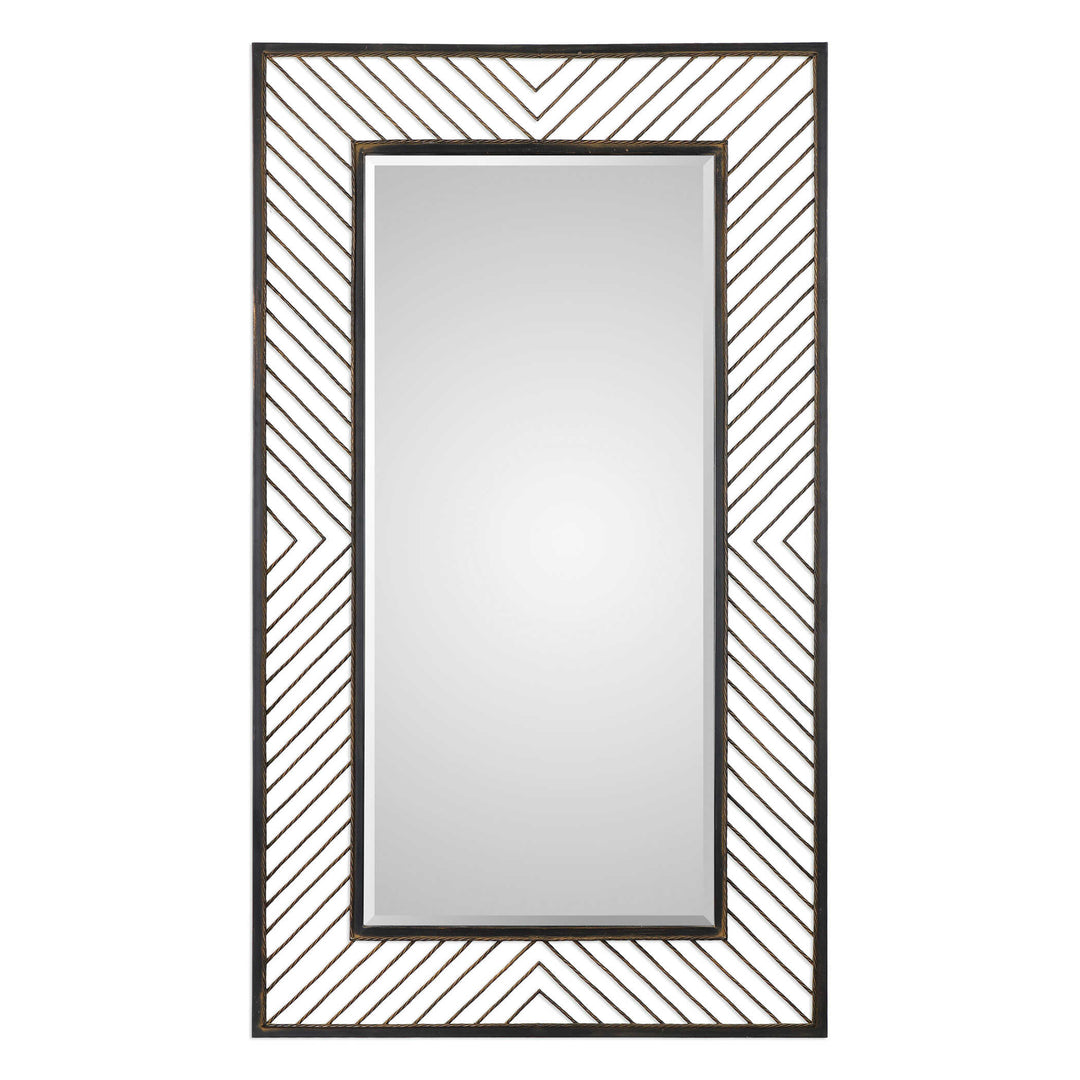 American Home Furniture Uttermost Karel Chevron Mirror