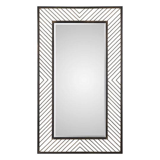 American Home Furniture Uttermost Karel Chevron Mirror