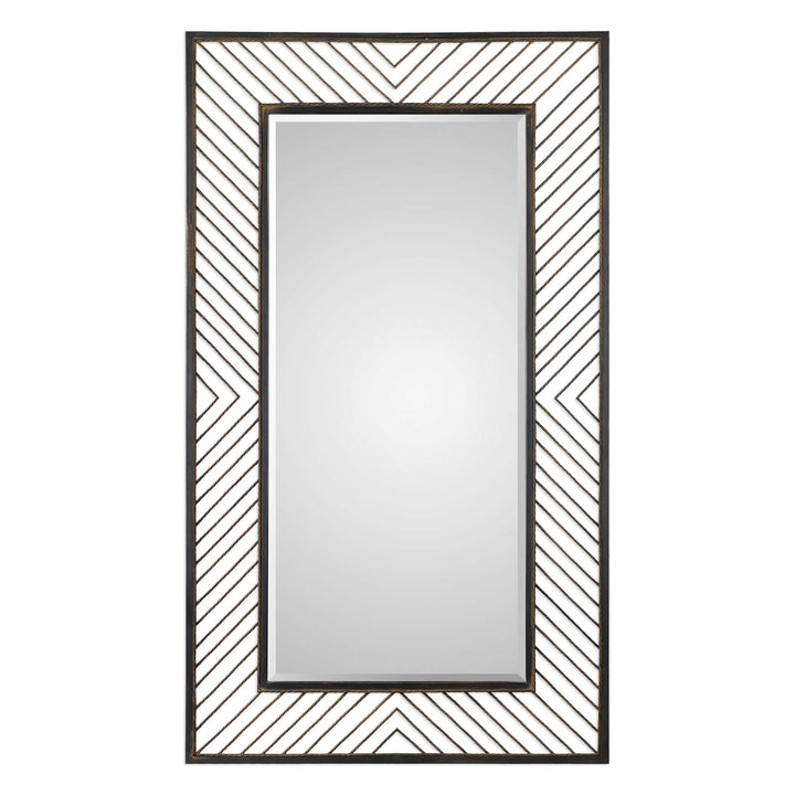 American Home Furniture Uttermost Karel Chevron Mirror