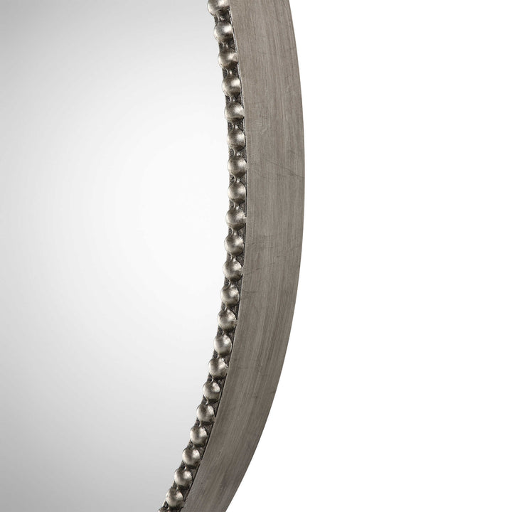 American Home Furniture Uttermost Stefania Beaded Round Mirror