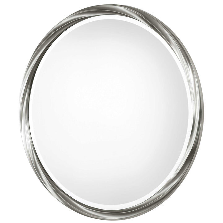 American Home Furniture Uttermost Orion Silver Round Mirror