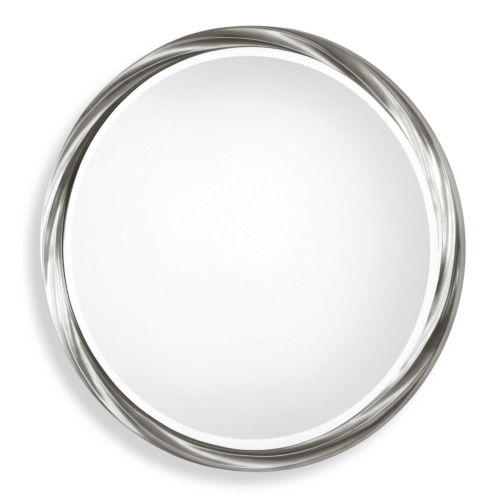 American Home Furniture Uttermost Orion Silver Round Mirror