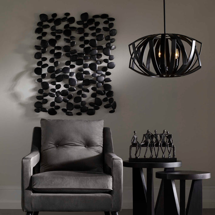 American Home Furniture Uttermost Skipping Stones Forged Iron Wall Art