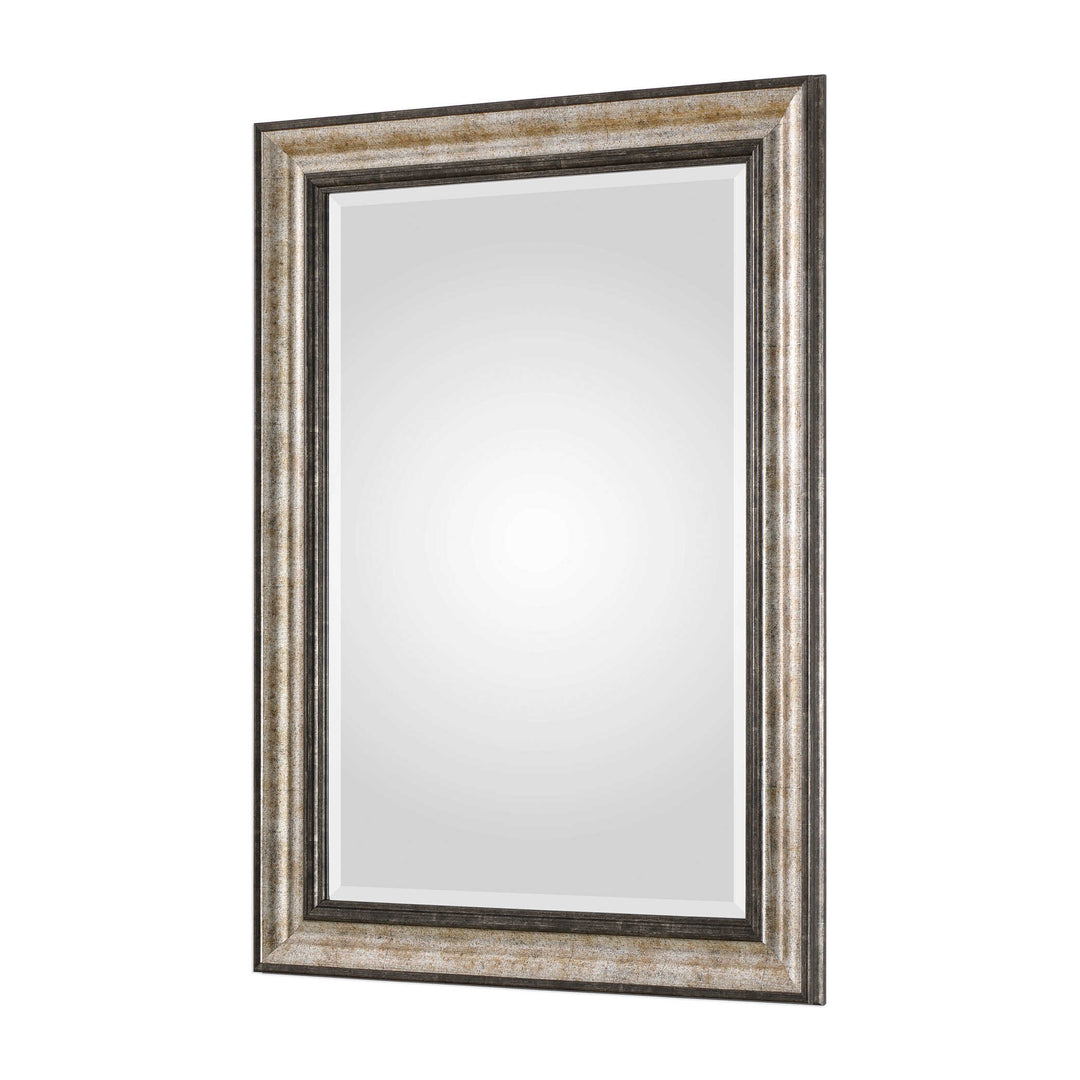 American Home Furniture Uttermost Shefford Antiqued Silver Mirror