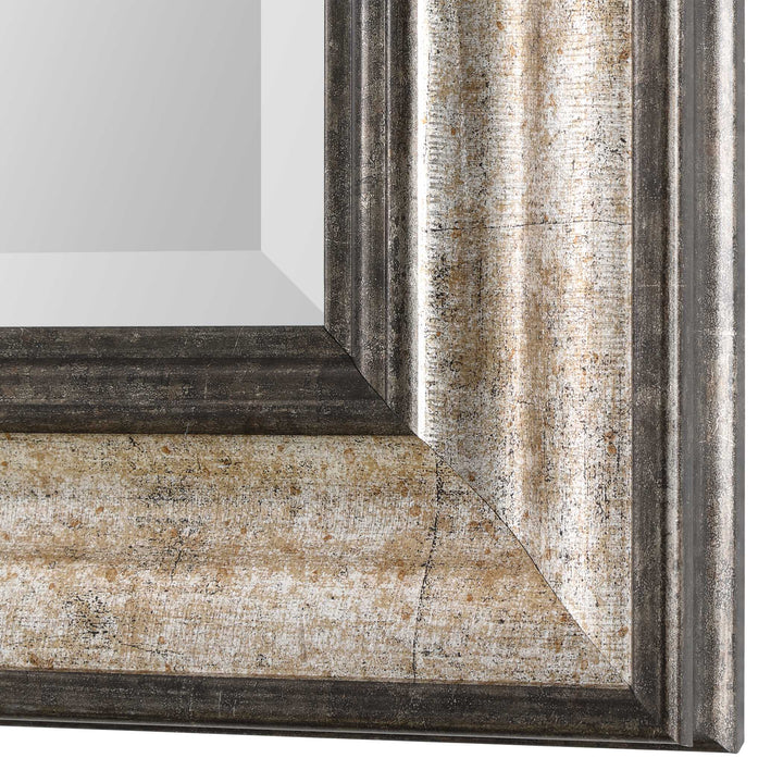 American Home Furniture Uttermost Shefford Antiqued Silver Mirror