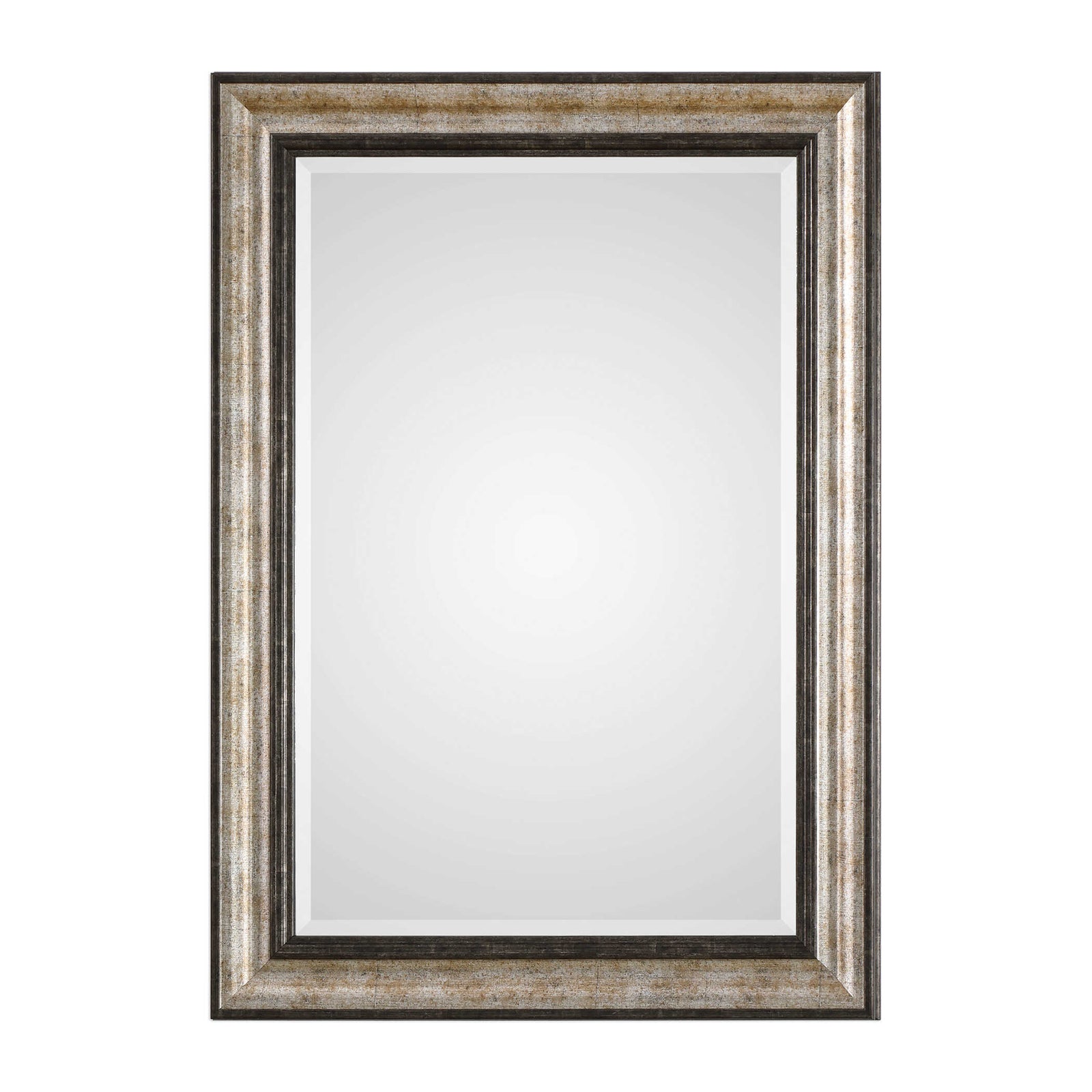 American Home Furniture Uttermost Shefford Antiqued Silver Mirror