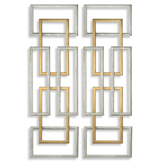 American Home Furniture Uttermost Aerin Geometric Wall Art Set of 2
