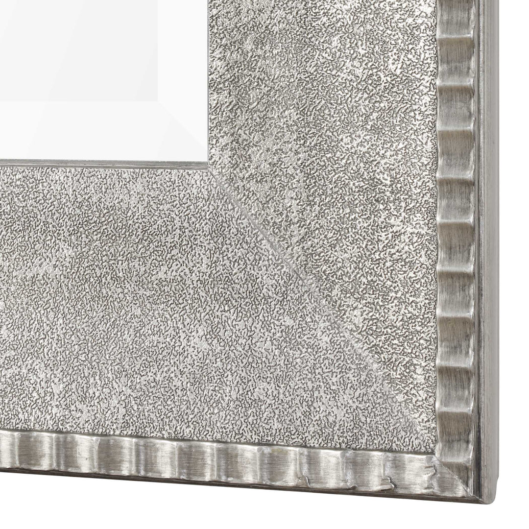 American Home Furniture Uttermost Leiston Metallic Silver Mirror