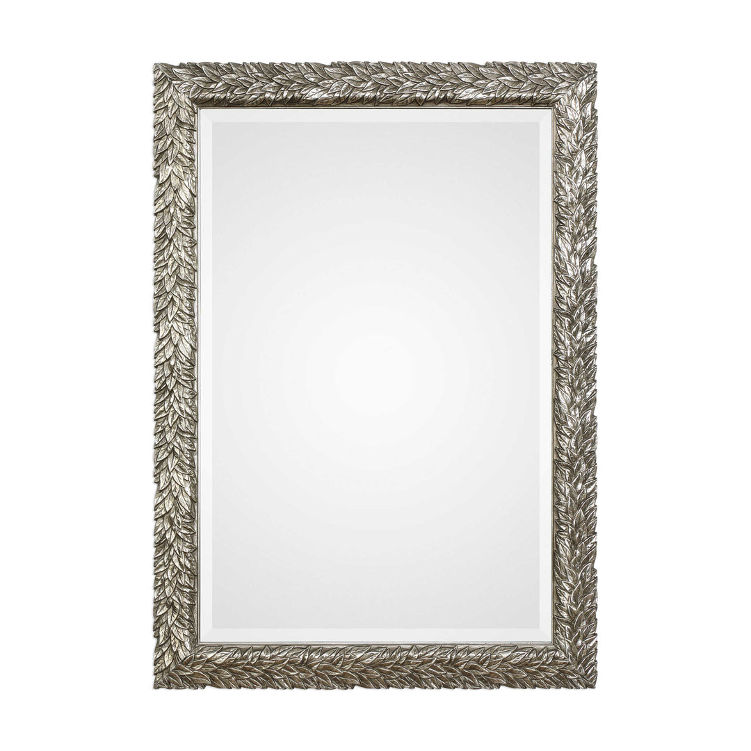 American Home Furniture Uttermost Evelina Silver Leaves Mirror