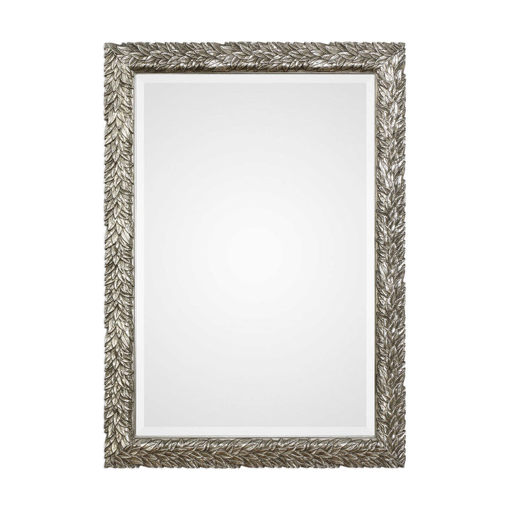 American Home Furniture Uttermost Evelina Silver Leaves Mirror