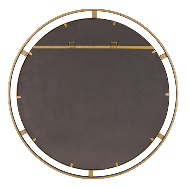 American Home Furniture Uttermost Carrizo Bronze Round Mirror