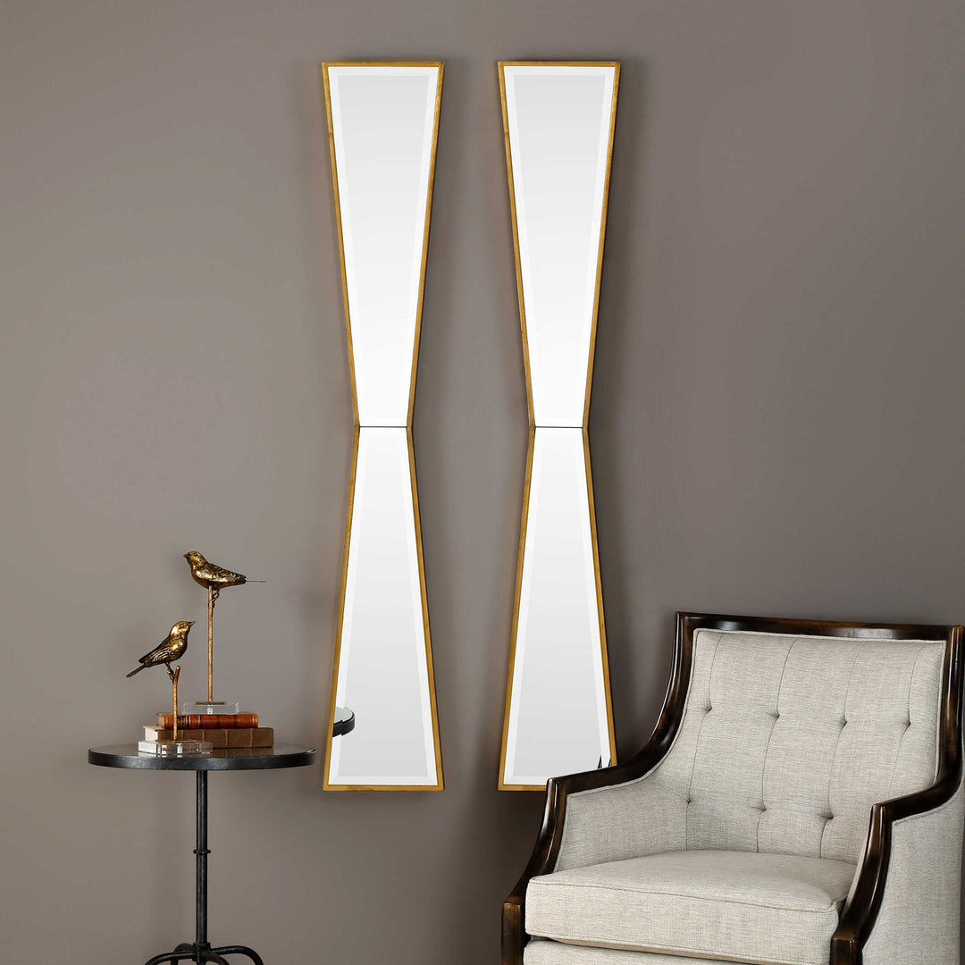 American Home Furniture Uttermost Corbata Gold Mirror