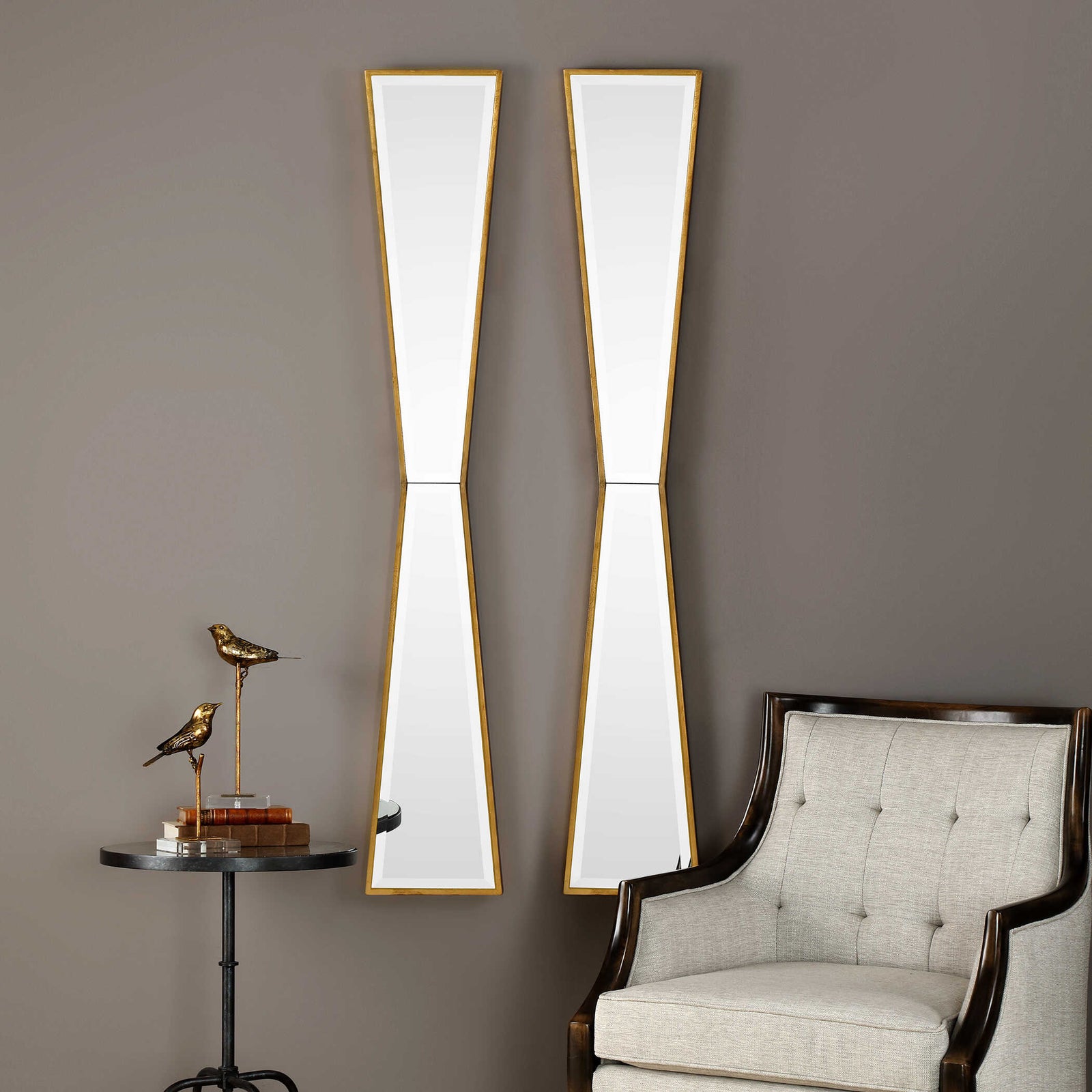American Home Furniture Uttermost Corbata Gold Mirror
