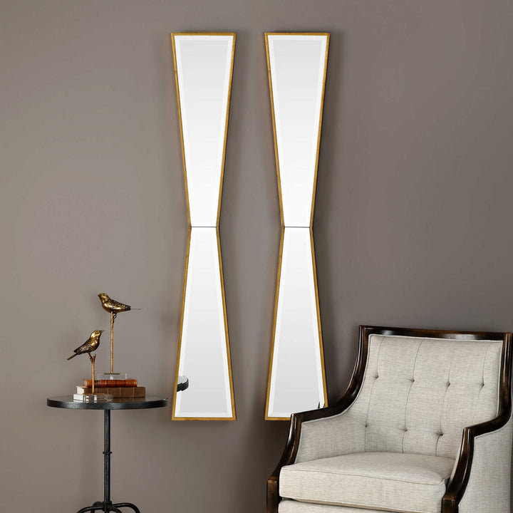 American Home Furniture Uttermost Corbata Gold Mirror
