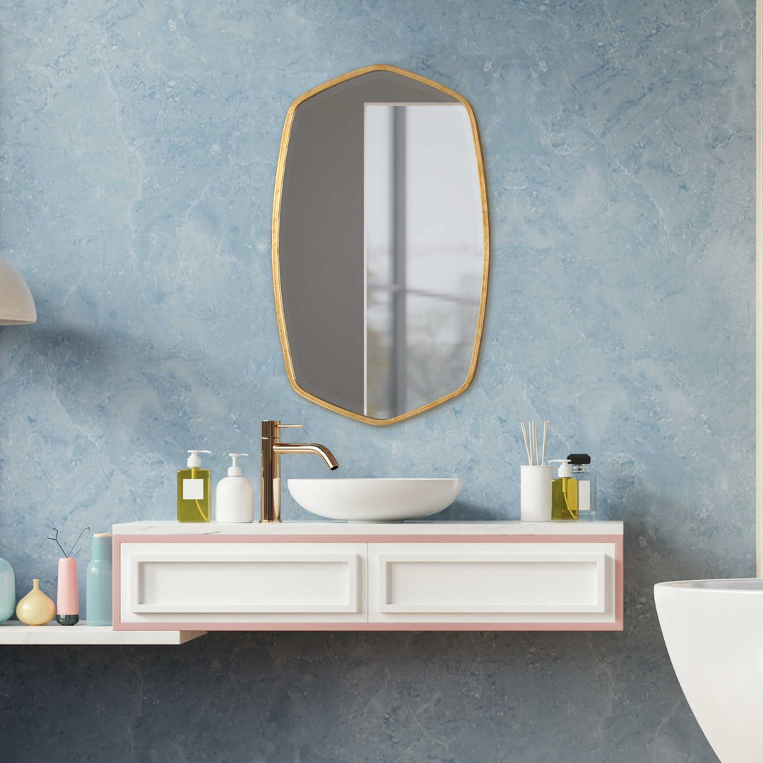 American Home Furniture Uttermost Duronia Antiqued Gold Mirror