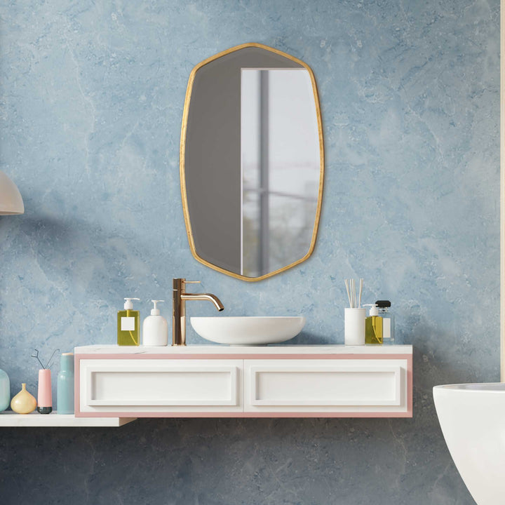 American Home Furniture Uttermost Duronia Antiqued Gold Mirror
