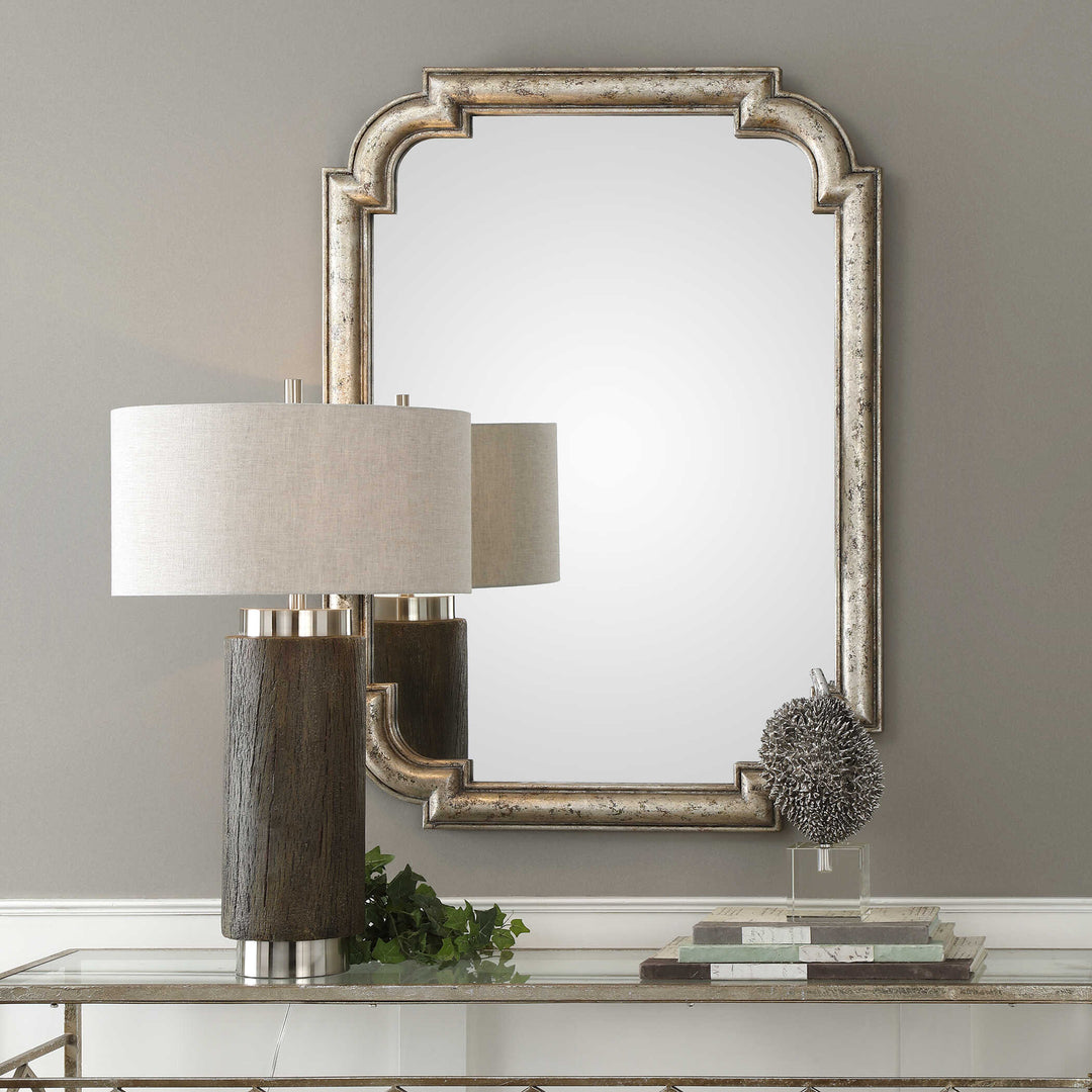 American Home Furniture Uttermost Calanna Antique Silver Mirror