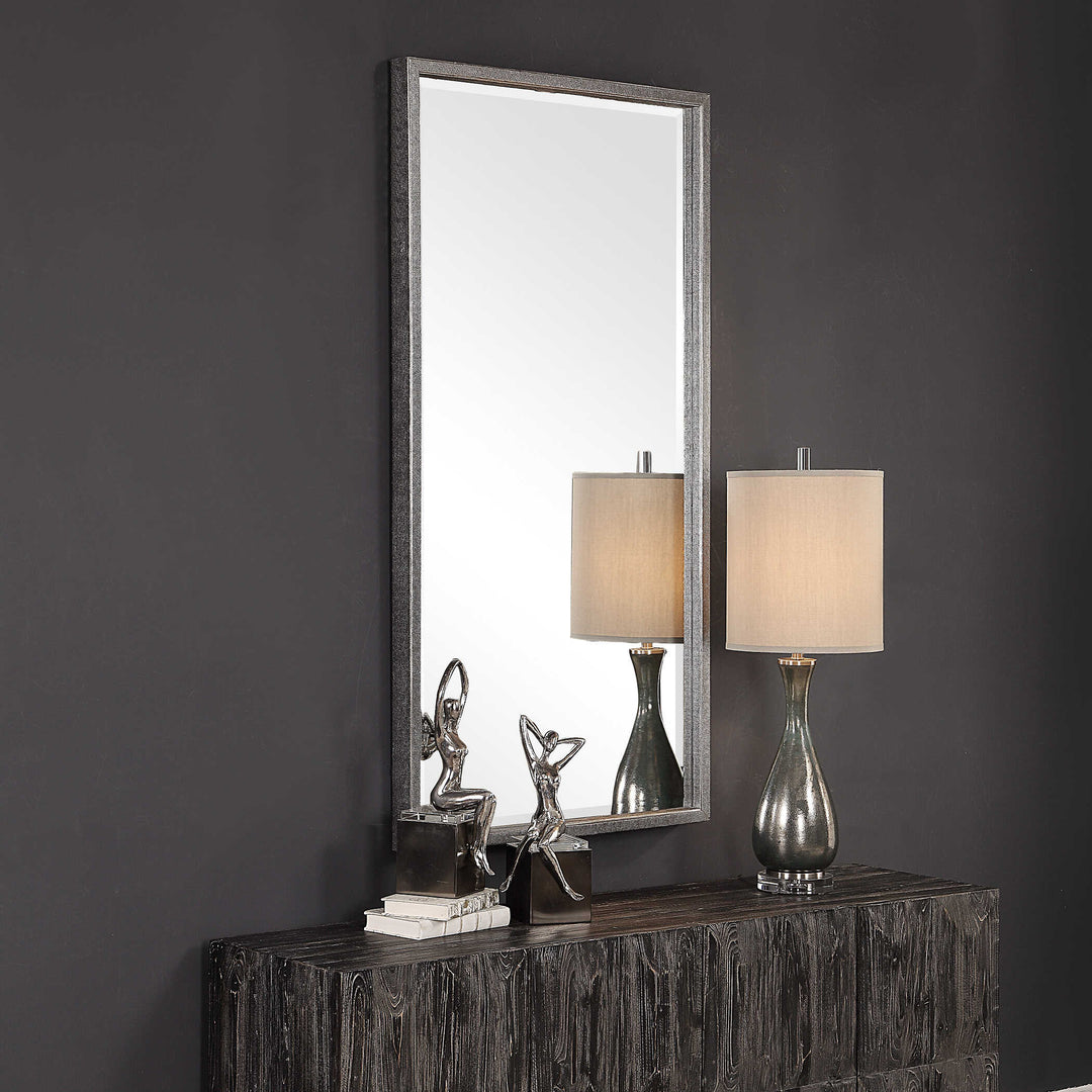 American Home Furniture Uttermost Gabelle Metallic Silver Mirror