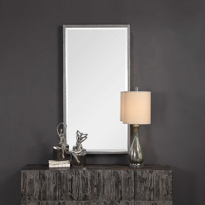 American Home Furniture Uttermost Gabelle Metallic Silver Mirror