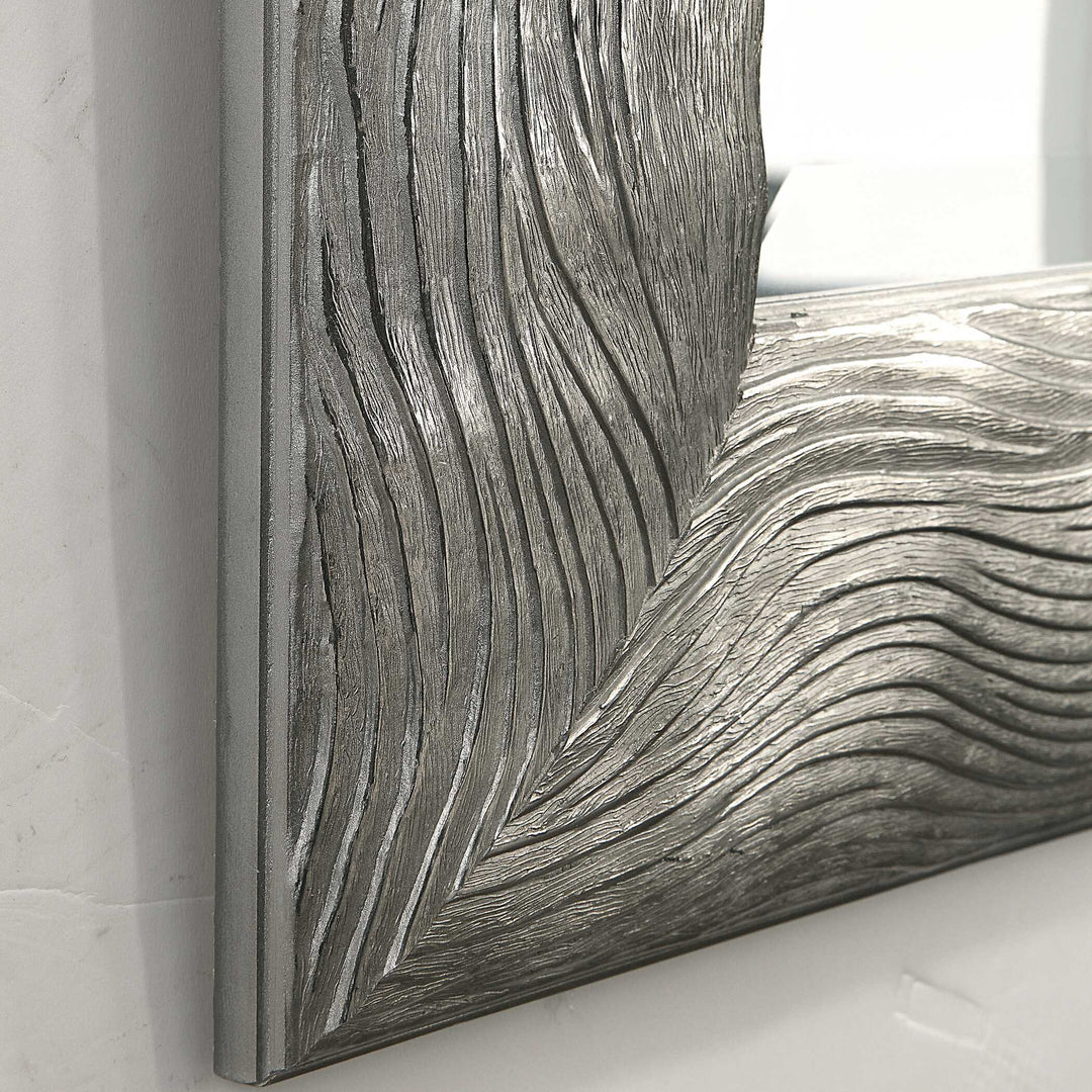 American Home Furniture Uttermost Maeona Metallic Silver Mirror