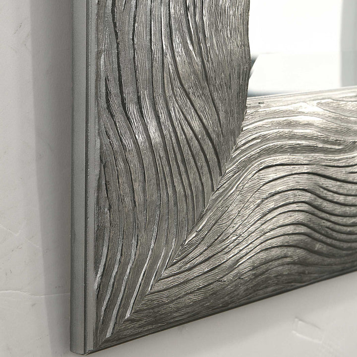 American Home Furniture Uttermost Maeona Metallic Silver Mirror
