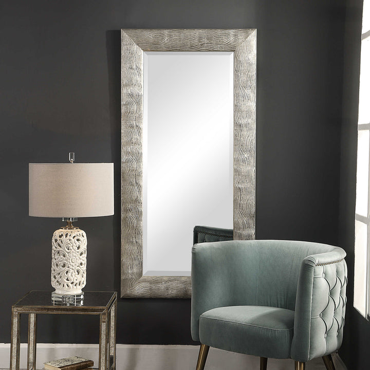 American Home Furniture Uttermost Maeona Metallic Silver Mirror