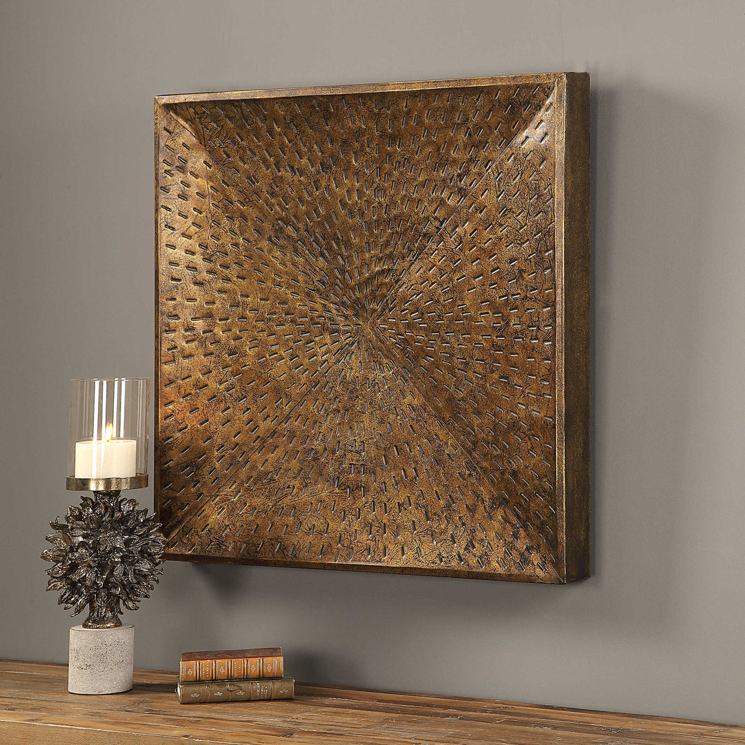 American Home Furniture Uttermost Blaise Antiqued Bronze Wall Art