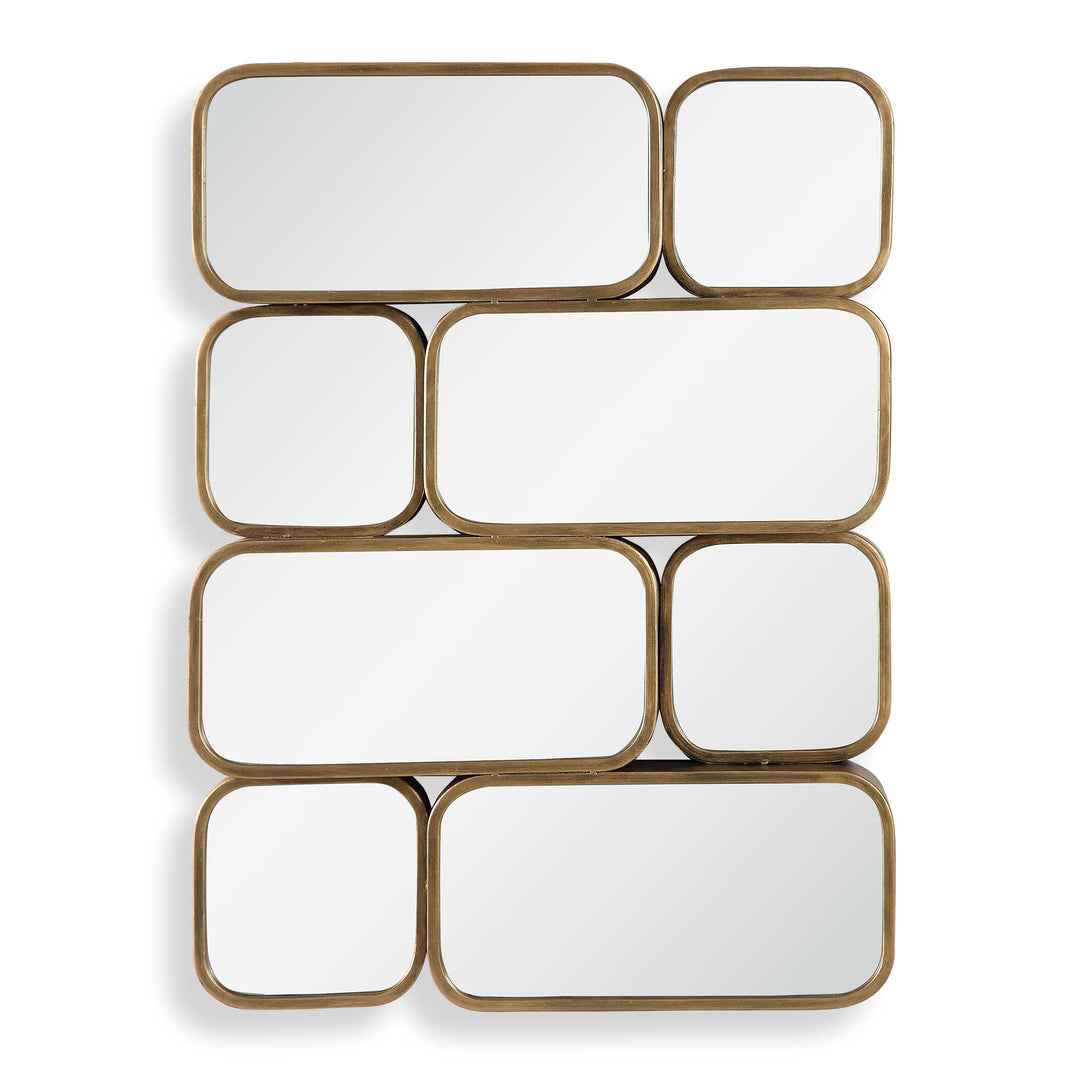 American Home Furniture Uttermost Canute Modern Gold Mirror