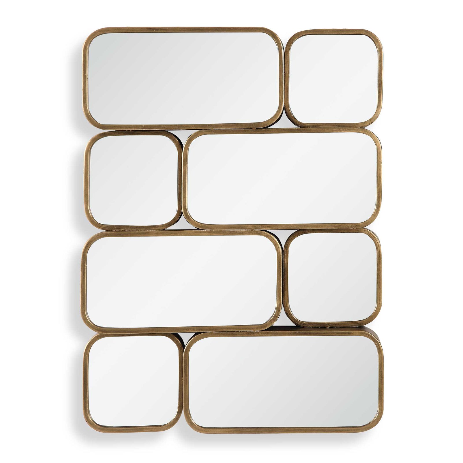 American Home Furniture Uttermost Canute Modern Gold Mirror