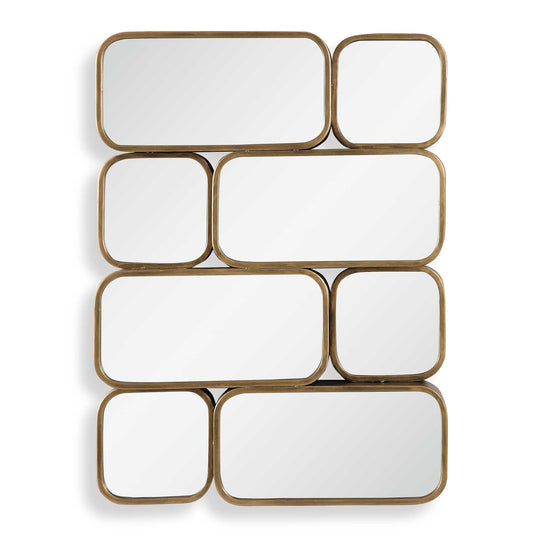 American Home Furniture Uttermost Canute Modern Gold Mirror
