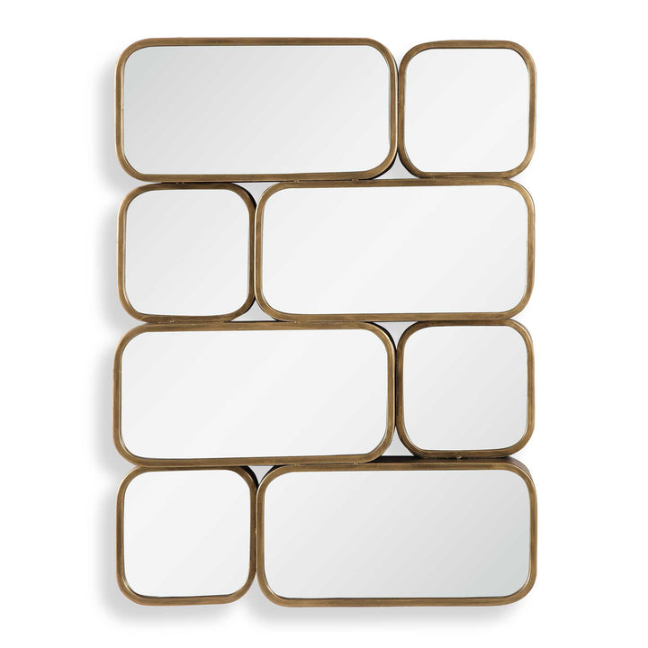 American Home Furniture Uttermost Canute Modern Gold Mirror